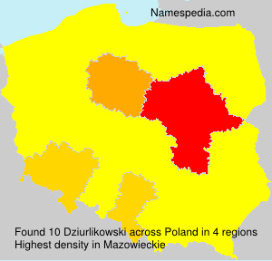 Surname Dziurlikowski in Poland Surname Dziurlikowski in Poland