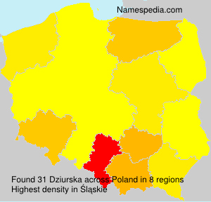 Surname Dziurska in Poland Surname Dziurska in Poland