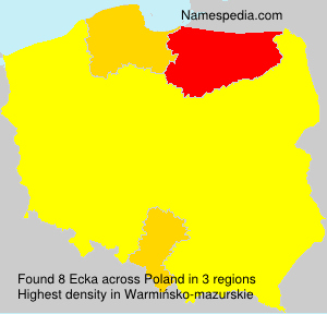 Surname Ecka in Poland Surname Ecka in Poland