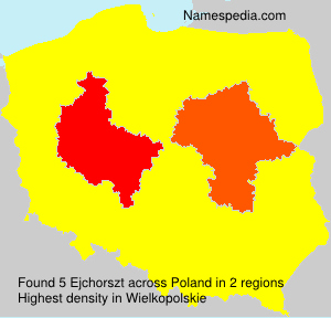Surname Ejchorszt in Poland Surname Ejchorszt in Poland