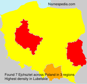 Surname Ejchsztet in Poland Surname Ejchsztet in Poland