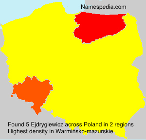 Surname Ejdrygiewicz in Poland Surname Ejdrygiewicz in Poland