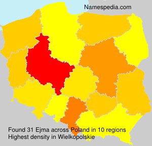 Surname Ejma in Poland Surname Ejma in Poland