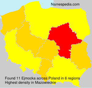 Surname Ejmocka in Poland Surname Ejmocka in Poland