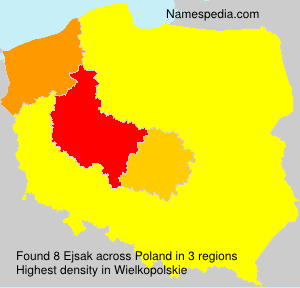 Surname Ejsak in Poland Surname Ejsak in Poland