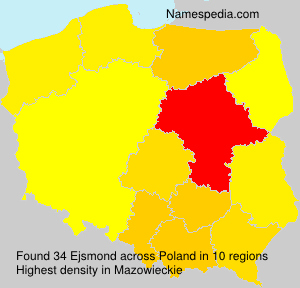 Surname Ejsmond in Poland Surname Ejsmond in Poland