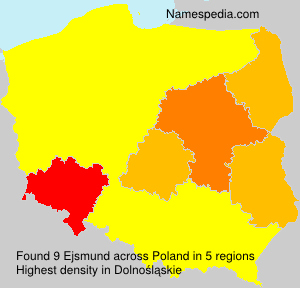 Surname Ejsmund in Poland Surname Ejsmund in Poland