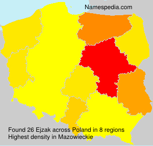 Surname Ejzak in Poland Surname Ejzak in Poland
