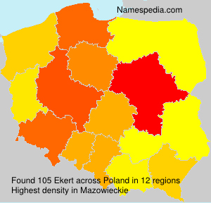 Surname Ekert in Poland Surname Ekert in Poland