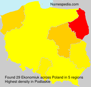 Surname Ekonomiuk in Poland Surname Ekonomiuk in Poland