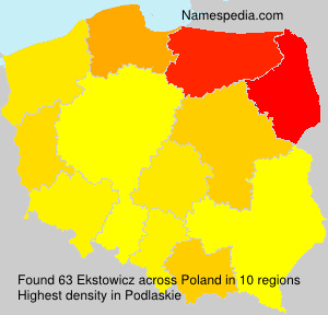 Surname Ekstowicz in Poland Surname Ekstowicz in Poland