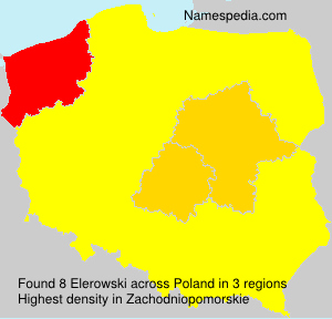 Surname Elerowski in Poland Surname Elerowski in Poland