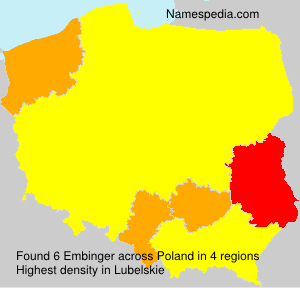 Surname Embinger in Poland Surname Embinger in Poland