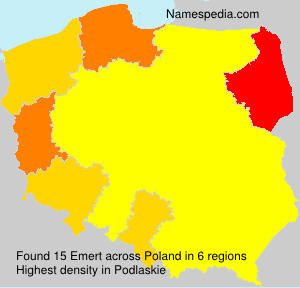 Surname Emert in Poland Surname Emert in Poland