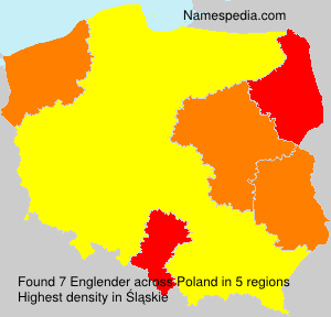 Surname Englender in Poland Surname Englender in Poland
