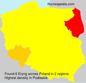 Surname Eryng in Poland Surname Eryng in Poland