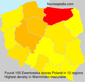 Surname Ewertowska in Poland Surname Ewertowska in Poland