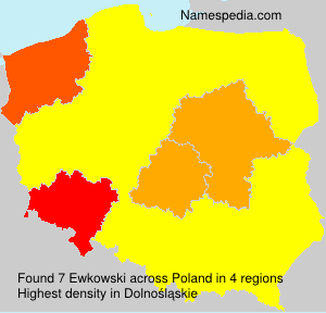 Surname Ewkowski in Poland Surname Ewkowski in Poland