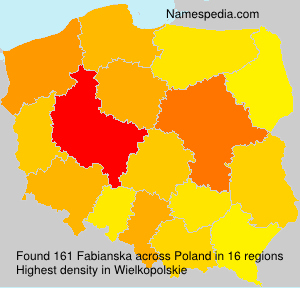 Surname Fabianska in Poland Surname Fabianska in Poland
