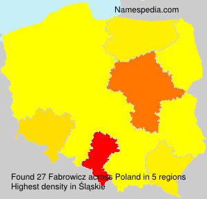 Surname Fabrowicz in Poland Surname Fabrowicz in Poland