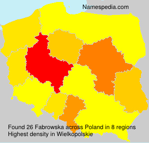 Surname Fabrowska in Poland Surname Fabrowska in Poland