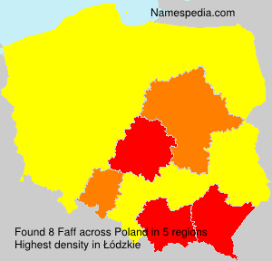 Surname Faff in Poland Surname Faff in Poland