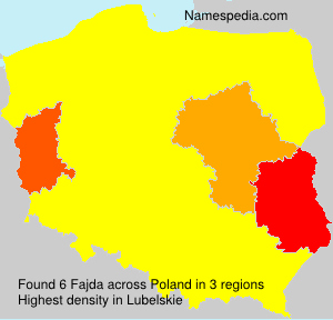 Surname Fajda in Poland Surname Fajda in Poland