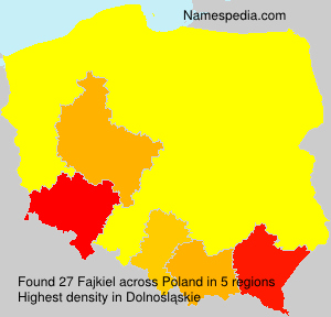 Surname Fajkiel in Poland Surname Fajkiel in Poland