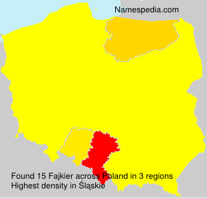 Surname Fajkier in Poland Surname Fajkier in Poland