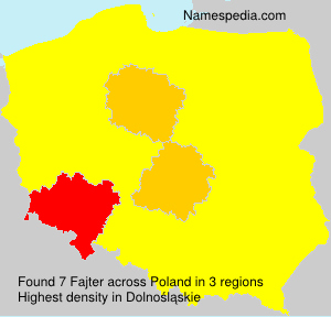 Surname Fajter in Poland Surname Fajter in Poland