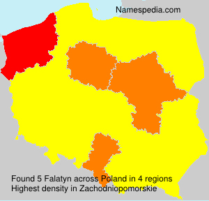 Surname Falatyn in Poland Surname Falatyn in Poland