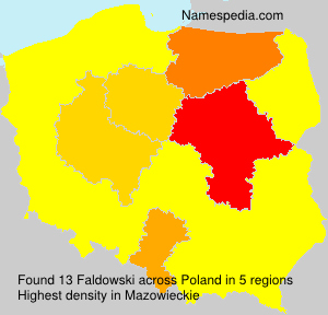 Surname Faldowski in Poland Surname Faldowski in Poland