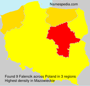 Surname Falencik in Poland Surname Falencik in Poland