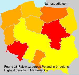Surname Falewicz in Poland Surname Falewicz in Poland
