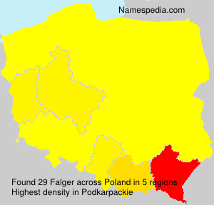 Surname Falger in Poland Surname Falger in Poland