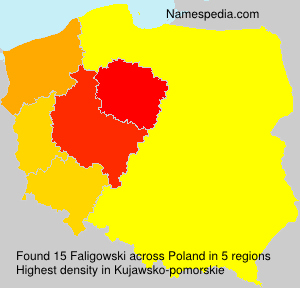 Surname Faligowski in Poland Surname Faligowski in Poland