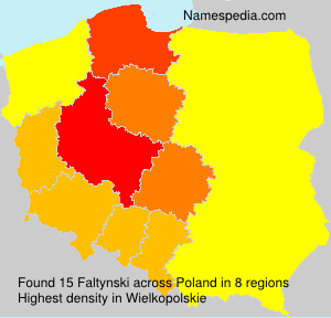 Surname Faltynski in Poland Surname Faltynski in Poland