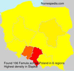 Surname Famula in Poland Surname Famula in Poland