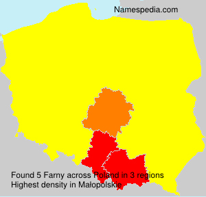 Surname Farny in Poland Surname Farny in Poland