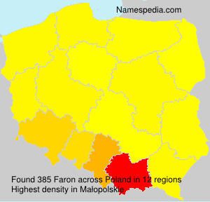 Surname Faron in Poland Surname Faron in Poland