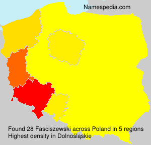 Surname Fasciszewski in Poland Surname Fasciszewski in Poland