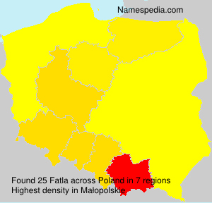 Surname Fatla in Poland Surname Fatla in Poland