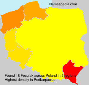 Surname Feculak in Poland Surname Feculak in Poland