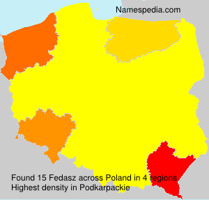 Surname Fedasz in Poland Surname Fedasz in Poland