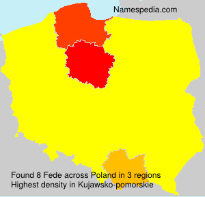 Surname Fede in Poland Surname Fede in Poland