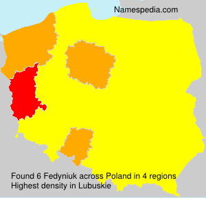 Surname Fedyniuk in Poland Surname Fedyniuk in Poland