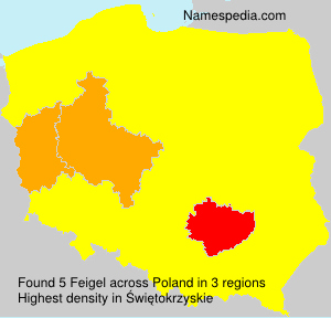 Surname Feigel in Poland Surname Feigel in Poland
