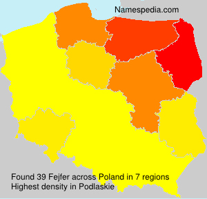 Surname Fejfer in Poland Surname Fejfer in Poland