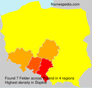 Surname Felder in Poland Surname Felder in Poland