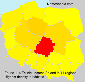 Surname Feliniak in Poland Surname Feliniak in Poland